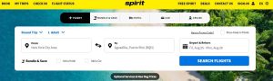 Spirit airlines Flight Booking